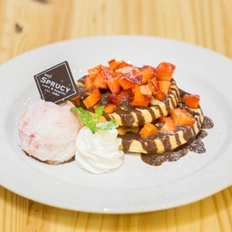 Strawberry Chocolate Waffle