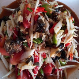 ตำหอยเชอรี่ปลาร้า