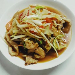 ส้มตำคอหมูย่าง