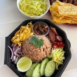 ข้าวคลุกกะปิ น้ำพริกกะปิ คลองโคน ร่มเกล้า ลาดกระบัง