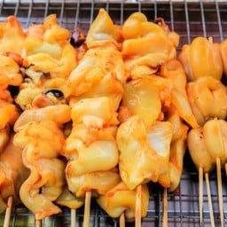 ฟองเบียร์ หมึกย่าง