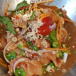 ยำแซลม่อลปลาร้านัวร์