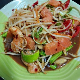 ส้มตำแซลม่อลปลาร้านัวร์