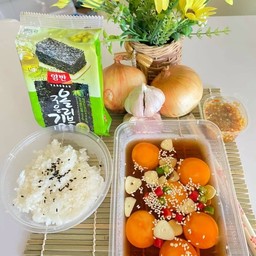 เซ็ทไข่ดอง+สาหร่าย+ข้าวสวย