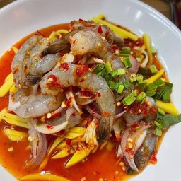 ยำ-ตำ กุ้งสด