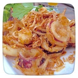 หมึกไข่ทอดกระเทียม