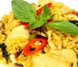 ข้าวผัดเขียวหวาน  ไก่