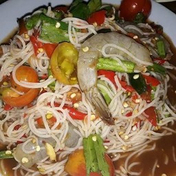 ตำซั่วกุ้งสด