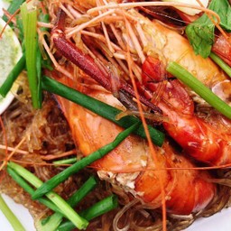 กุ้งอบวุ้นเส้น