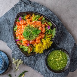 96) ยำแซลมอน