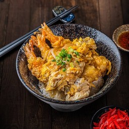 78) ข้าวหน้ากุ้งเทมปุระโทจิด้ง Size S