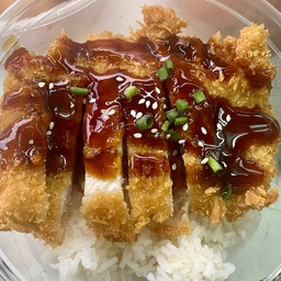 ข้าวหมูทอดราดซอสเทอริยากิ