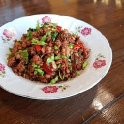 ผัดกะเพราหมูสับ ดอกขจร