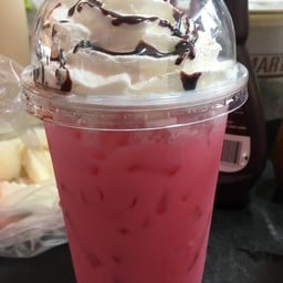 นมเย็นชงวิปคาราเมล