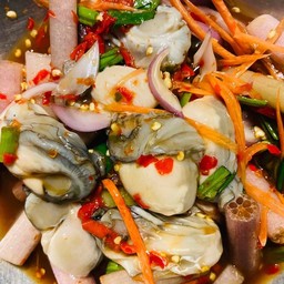 Oyster Salad With Lotus Stems