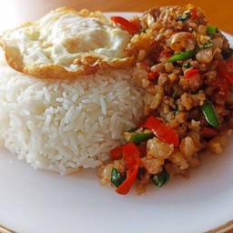 ข้าวผัดกะเพราหมูสับ