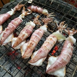 หมึกไข่แดดเดียว ย่าง