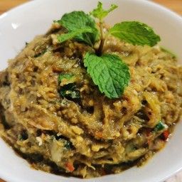 ตำมะเขือยาว สูตรเจียงฮาย