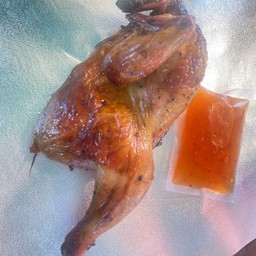 ไก่ย่างพริกไทยดำ(ครึ่งตัว)