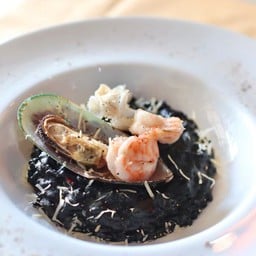 Risotto Squid Ink With Seafood
