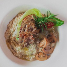 Truffle Risotto With Grilled Foie Gras