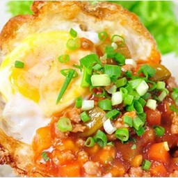 ข้าวหน้าไข่ระเบิด