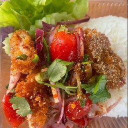 ข้าวปลาดอลลี่ยำแซ่บ