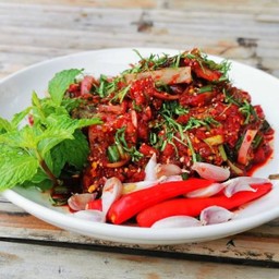 ก้อยเนื้อ(ดิบ+ขม)