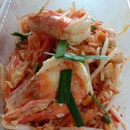 ผัดไทยกุ้งสด