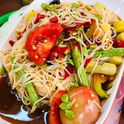 ตำขนมจีน ปาร้า