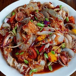 ร้านส้มตำทะเลเดือด บัง-นิ มุสลิม