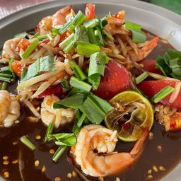 ตำกุ้งสุก