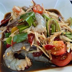 ตำกุ้งสด