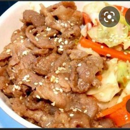 ข้าวหน้าหมูเกาหลี