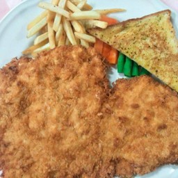 ไก่ ชุปเกล็ดขนมปัง