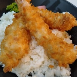 ข้าวแกงกะหรี่กุ้งทอด