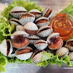 หอยแครงลวกจิ้ม