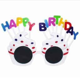 แว่นขาว happy birthday