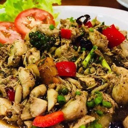 เนื้อปูผัดพริกไทยดำ