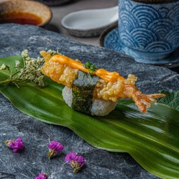 (39) ซูชิกุ้งทอดซอสชีส