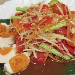 ตำไทย-ไข่เค็ม