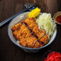 (75) ข้าวหน้าหมูทอด