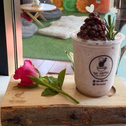 นมสดถั่วแดง (ปั่น)