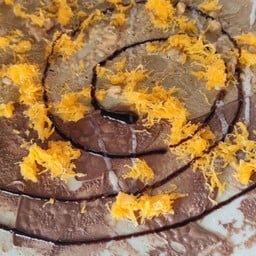 แป้งวนิลา นูเทล่า+เนยถั่ว+ฝอยทอง