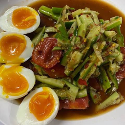 ตำแตง+ไข่ต้ม