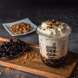 นมสดไวท์ช็อคโกแลตพ่นไฟ