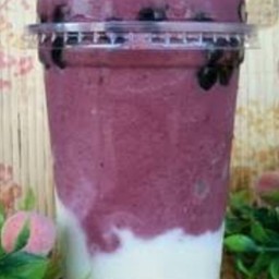 บลูเบอรี่ปั่นโยเกิร์ต