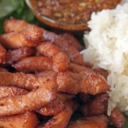 Fried Pork With Fresh Milk