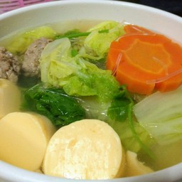 แกงจืดเต้าหู้ หมูสับ