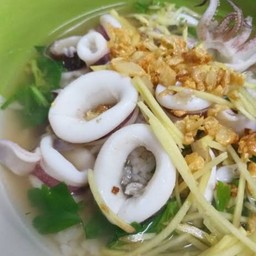 ข้าวต้มปลาหมึก +ต้มยำ